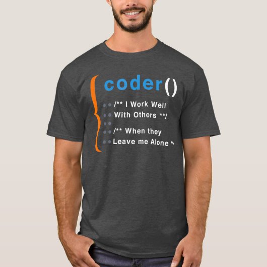 Codering Computer Programming Cadeaus T-shirt (Voorkant)
