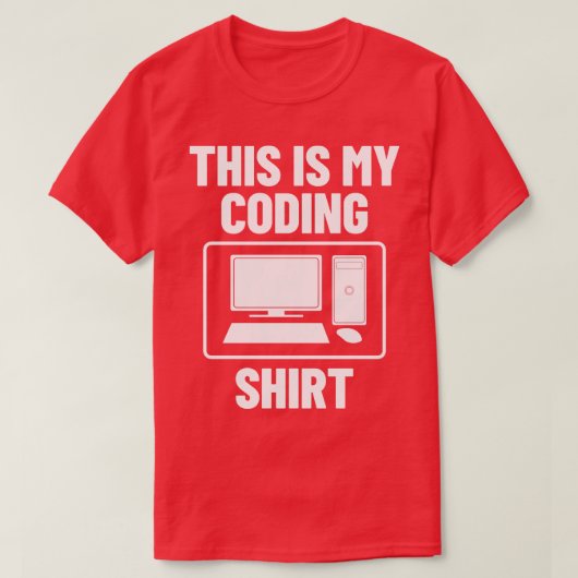 Codering Computerprogrammering T-shirt (Design voorkant)
