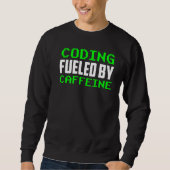 Codering gevoed door cafeïne Gezegden Coder Code P Trui (Voorkant)