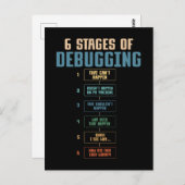 Codering Humor Foutopsporing Programmering Bug Cod Briefkaart (Voorkant / Achterkant)