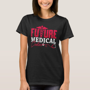 Codering ICD Assistent Programmeur Toekomstige med T-shirt