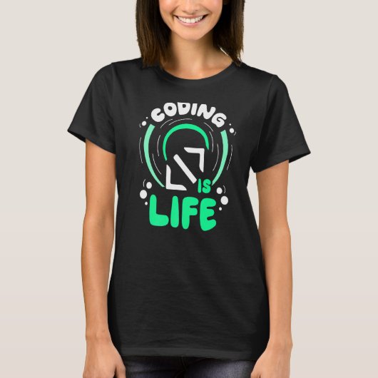 Codering is de Gezegden van de Life Programmer Cod T-shirt (Voorkant)