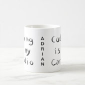 Codering is mijn Cardio Funny Programmer Coder Koffiemok (Center)