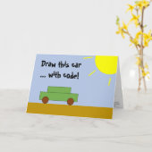 Codering Kaart voor kinderen (JavaScript programma (Gele Bloem)