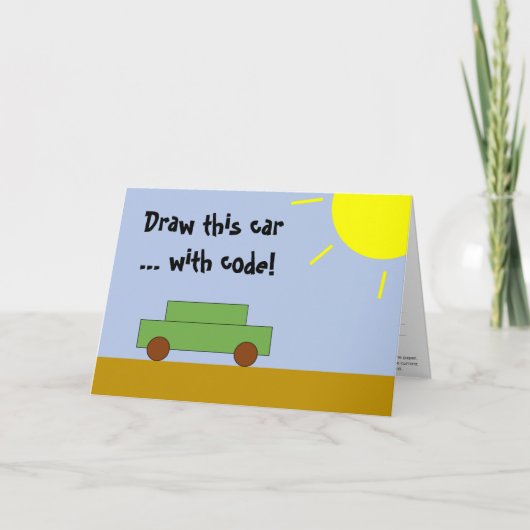 Codering Kaart voor kinderen (JavaScript programma (Voorkant)