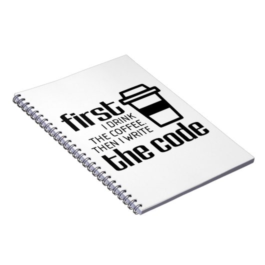 Codering Koffee Computer Programming Code Engineer Notitieboek (Rechterzijde)