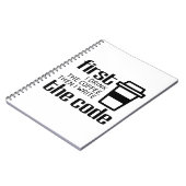 Codering Koffee Computer Programming Code Engineer Notitieboek (Linkerzijde)