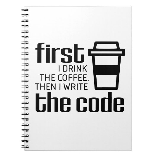 Codering Koffee Computer Programming Code Engineer Notitieboek (Voorkant)