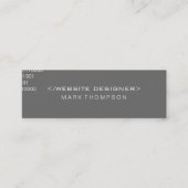 Codering Mini Visitekaartje (Voorkant)