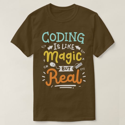 Codering Programmeringscode T-shirt (Design voorkant)