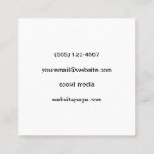 Codering Vierkante Visitekaartje (Achterkant)