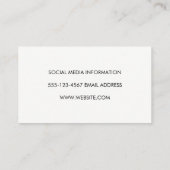 Codering Visitekaartje (Achterkant)