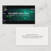 Coderingsachtergrond | Softwareontwikkelaar Visitekaartje (Voorkant / Achterkant)