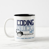 Coderingsblokken Tweekleurige Koffiemok (Links)