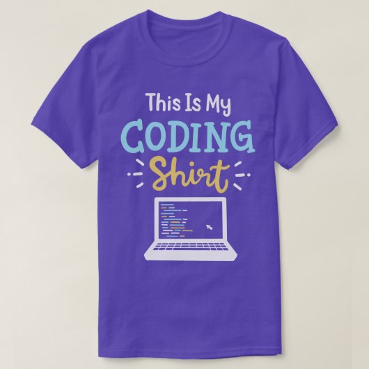 Coderingscomputer T-shirt (Design voorkant)