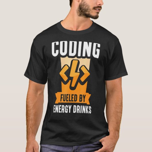 Coderingsprogramma voor energie-Drinken T-shirt (Voorkant)