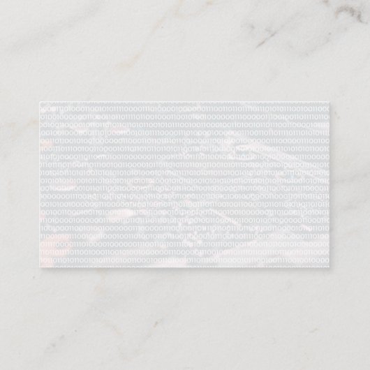 Coderingssymboolpictogram Visitekaartje (Achterkant)