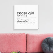 Codermeisje Canvas Afdruk (Insitu (Woonkamer))