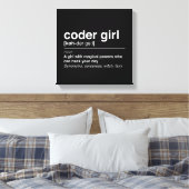 Codermeisje Canvas Afdruk (Insitu (Slaapkamer))