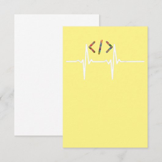 Coders Funny | Codering computersoftwareprogramma' Bedankkaart (Voorkant / Achterkant)