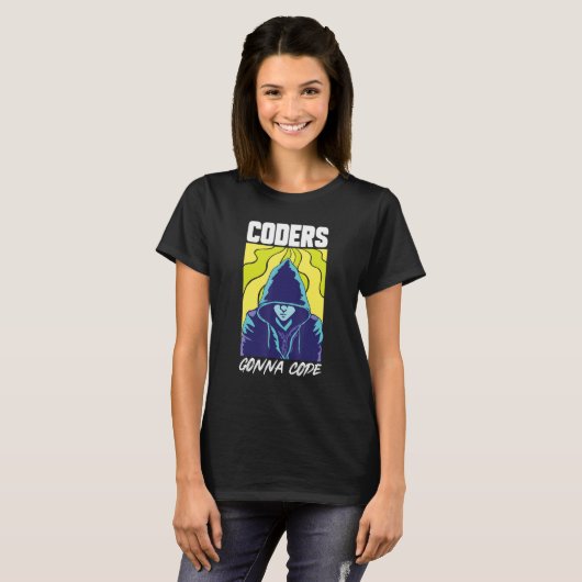 Coders Gonna Code Programmer Software Developer En T-shirt (Voorkant volledig)