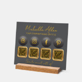 Codes QR des médias sociaux de l'entreprise (Angle)