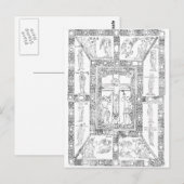 Codex aureus epternacensis briefkaart (Voorkant / Achterkant)