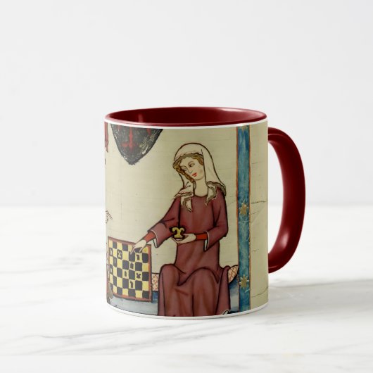 Codex Manesse Joueurs d'échecs médiévaux Mug (Devant droit)