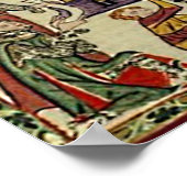 Codex Manesse - König Wenzel von Böhmen Poster (Hoek)