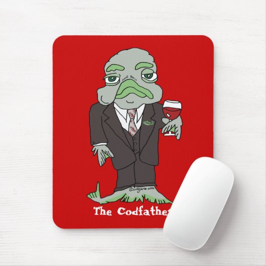 Codfather Cod fish Mousepad Muismat (Met muis)