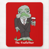 Codfather Cod fish Mousepad Muismat (Voorkant)