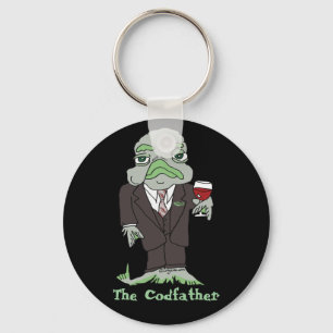 Codfather Digital Photo Cute Sleutelhangers