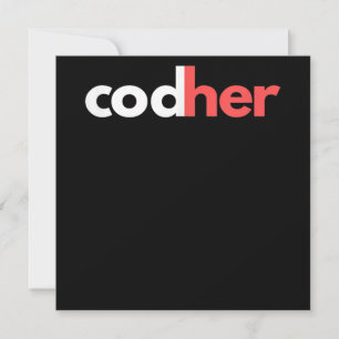 Codher Girl Programmer Women Stem Engineer Lovers Kaart