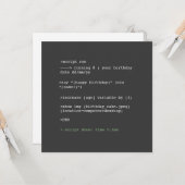 Coding Funny Humoristique Pas Intérieur Carte Anni (Devant/Arrière en situation)
