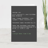 Coding Funny Humoristique Pas Intérieur Carte Anni (Devant)