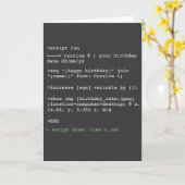 Coding Funny Humoristique Pas Intérieur Carte Anni (Fleur jaune)