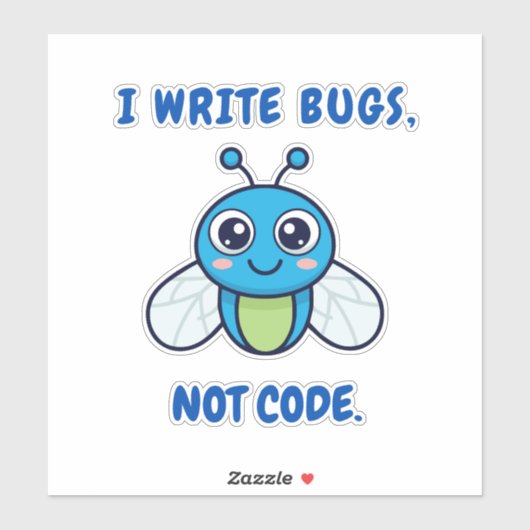 Coding Humor Sticker (Vel)