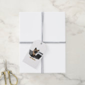 Coding Siamese Cat Cartoon Cadeaulabel (Met Touw)