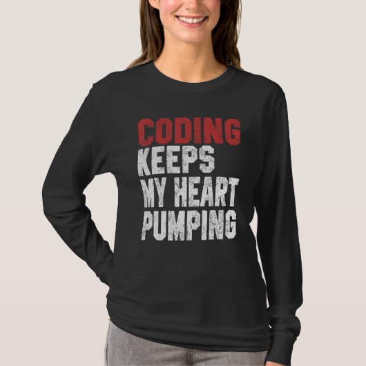 Coding  Women Men Code Developer Programming Geek  T-shirt (Voorkant)