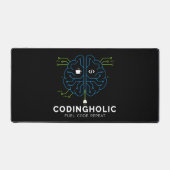 Codingholic Tech Brain Dark Programmer & Coders (Recto)