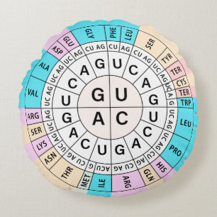 Codon Chart Genetic Code Rond Kussen