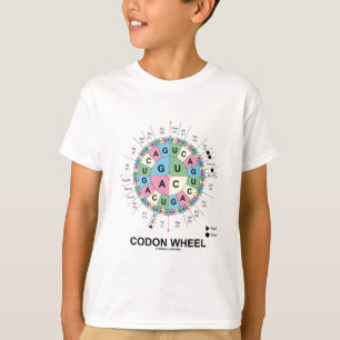 Codon Wheel (RNA-cocons Aminozuren) T-shirt