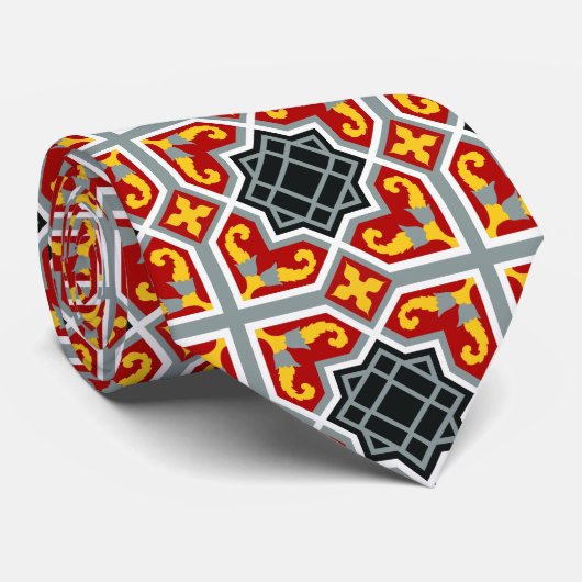 Codonoctagonpatroon Stropdas (Opgerold)