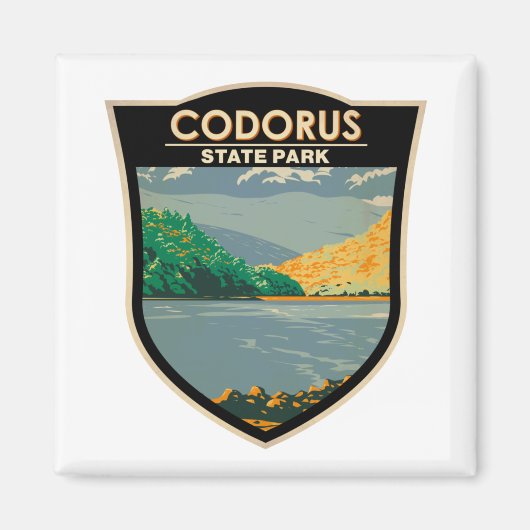 Codorus State Park Pennsylvania Badge Magneet (Voorkant)