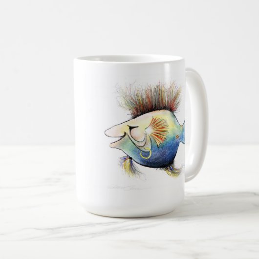 Codstewart tasse blanche classique de 15 onces (Devant droit)