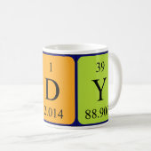 Cody nom de table périodique mug (Devant droit)