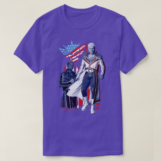 Cody Rhodes Americana Retro T-shirt met lange mouw (Design voorkant)