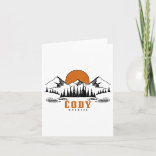 Cody Wyoming Mountains Verenigde Staten Amerika S Kaart