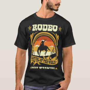 Cody Wyoming Rodeo Hoofdstad van de Wereld Toerist T-shirt