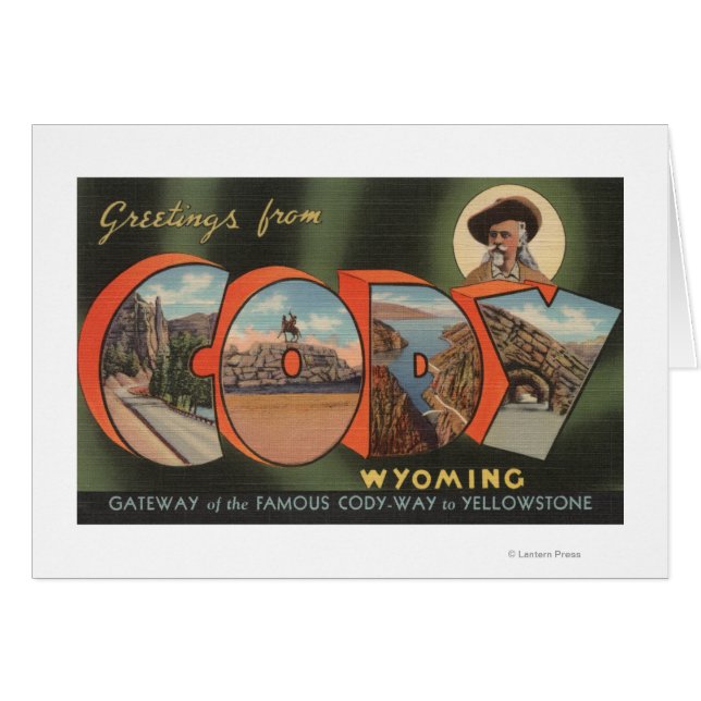 Cody, WyomingGrandes Lettres ScènesCody, WY (Devant horizontal)